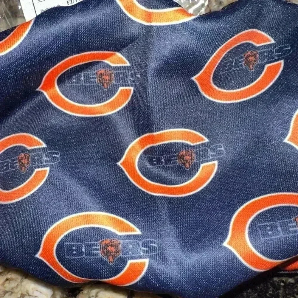 Chicago Bears Face Mask, One Size, Navy and Orange NEW!